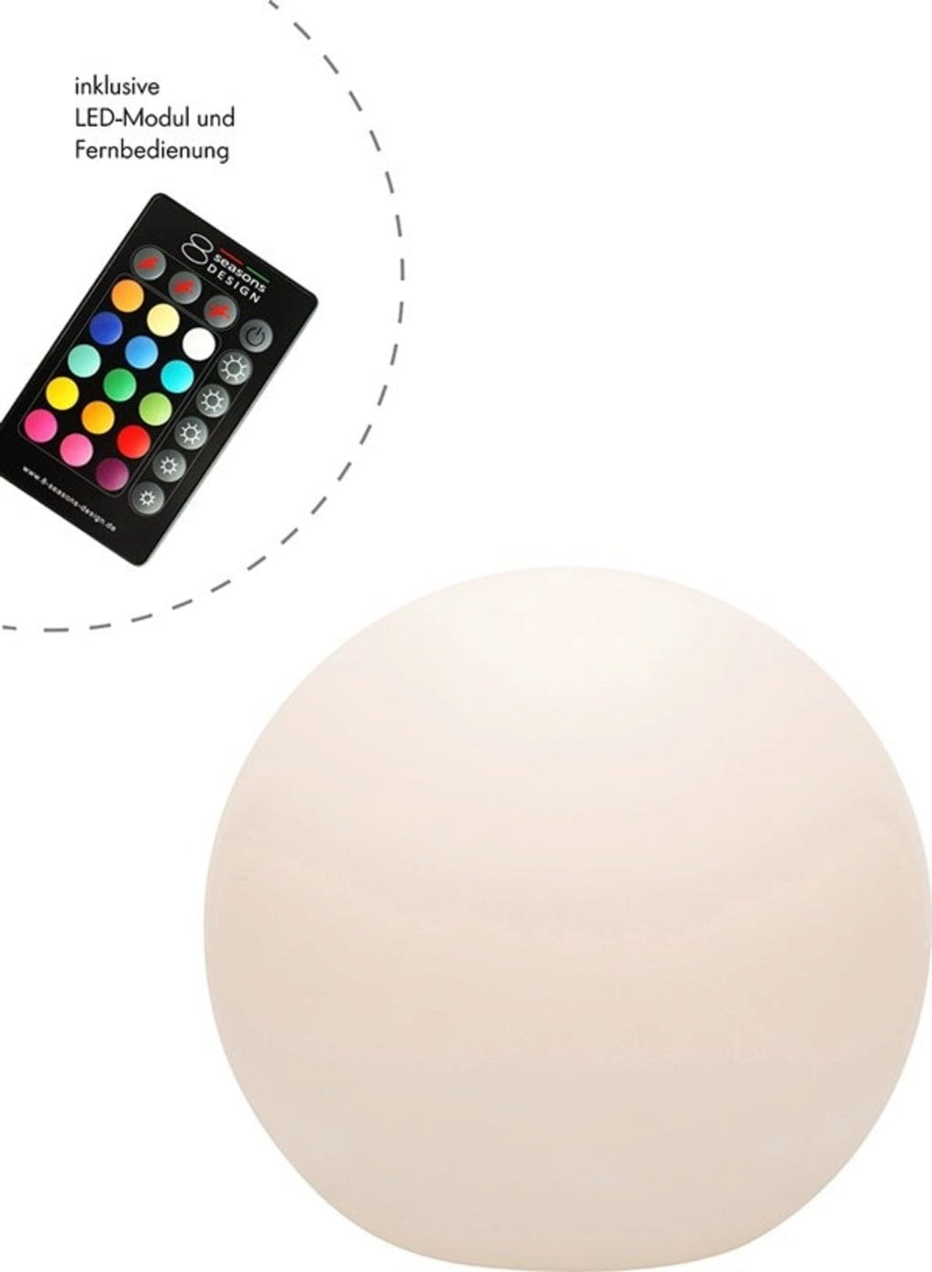  Kugelleuchte Shining Globe (RGB), ∅ 30 Cm
