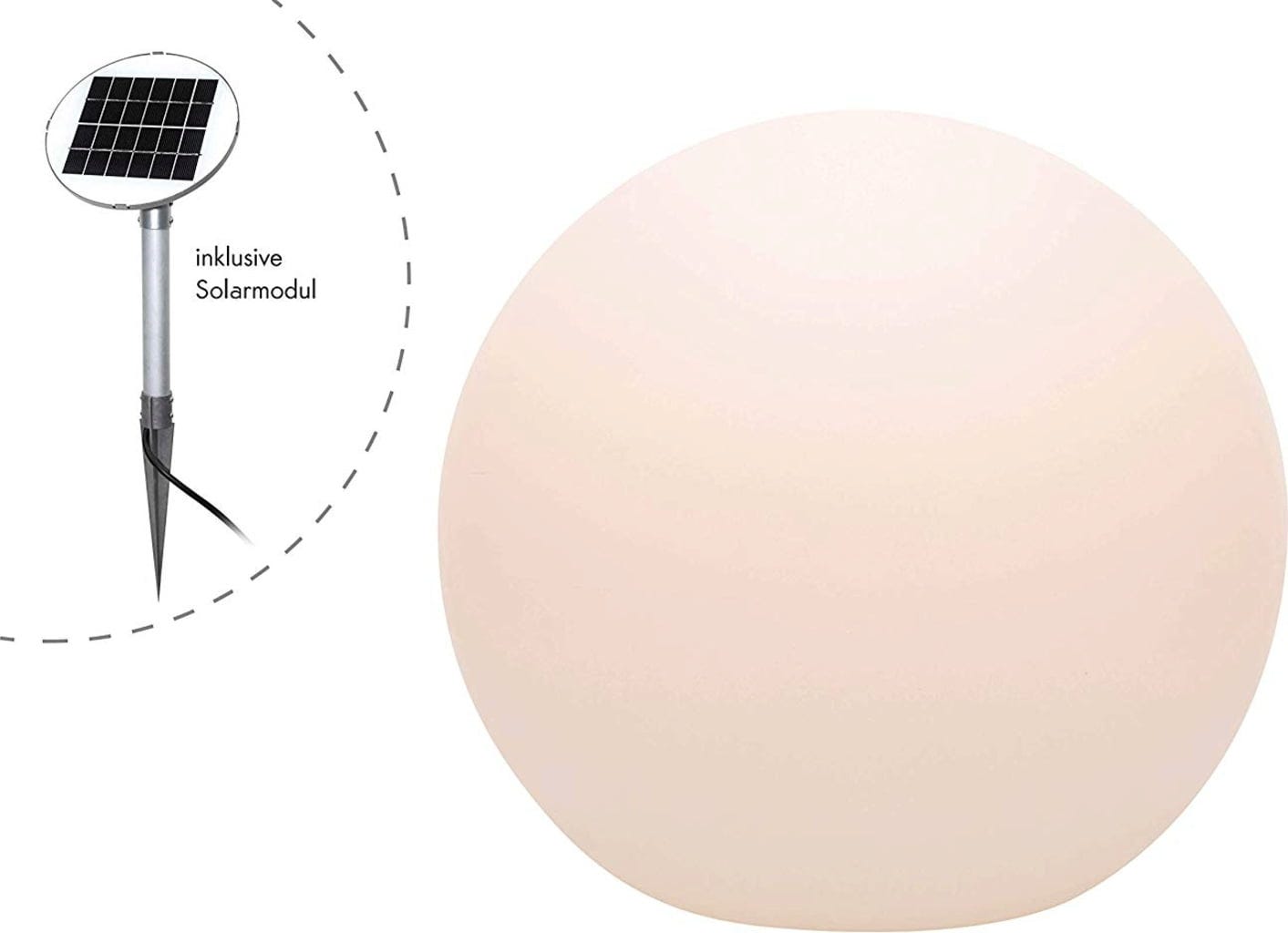  Kugelleuchte Shining Globe (Solar), ∅ 30 Cm