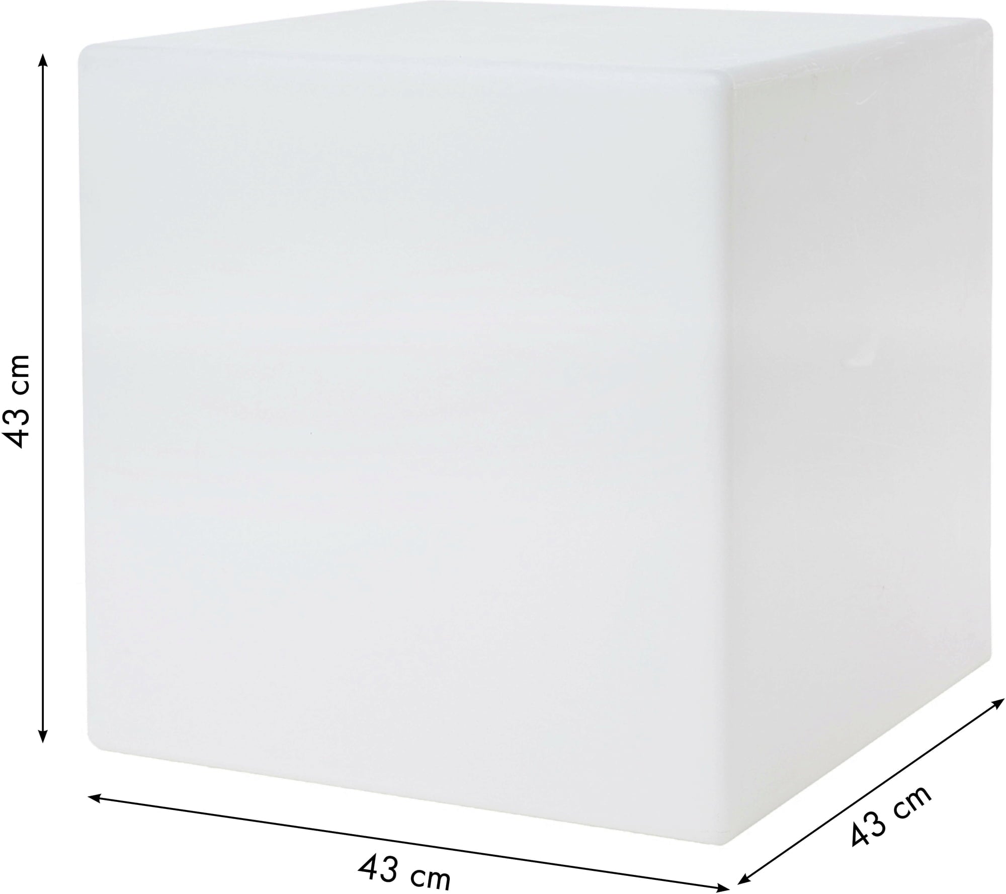  Leuchtwürfel Shining Cube (LED), Höhe 43 Cm