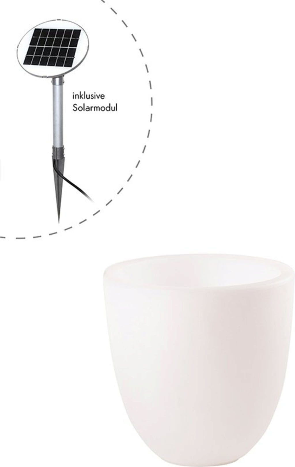  Shining Pot "Curvy" - Leuchte (SOLAR), S