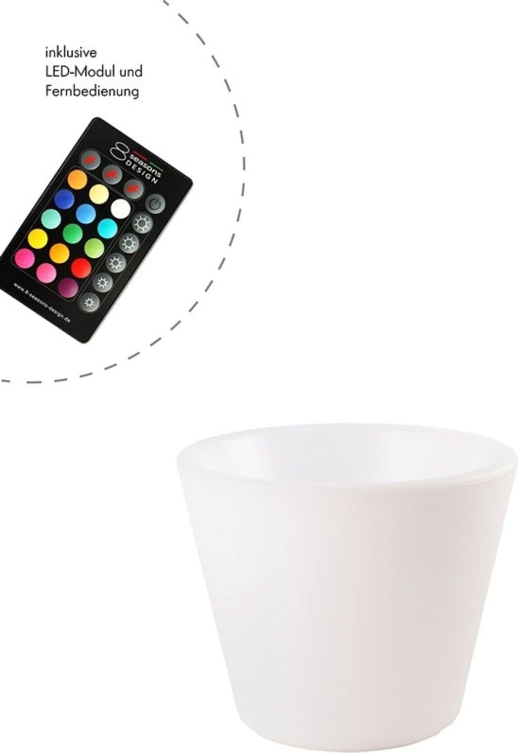  Shining Pot "Elegant" - Leuchte (RGB), XL