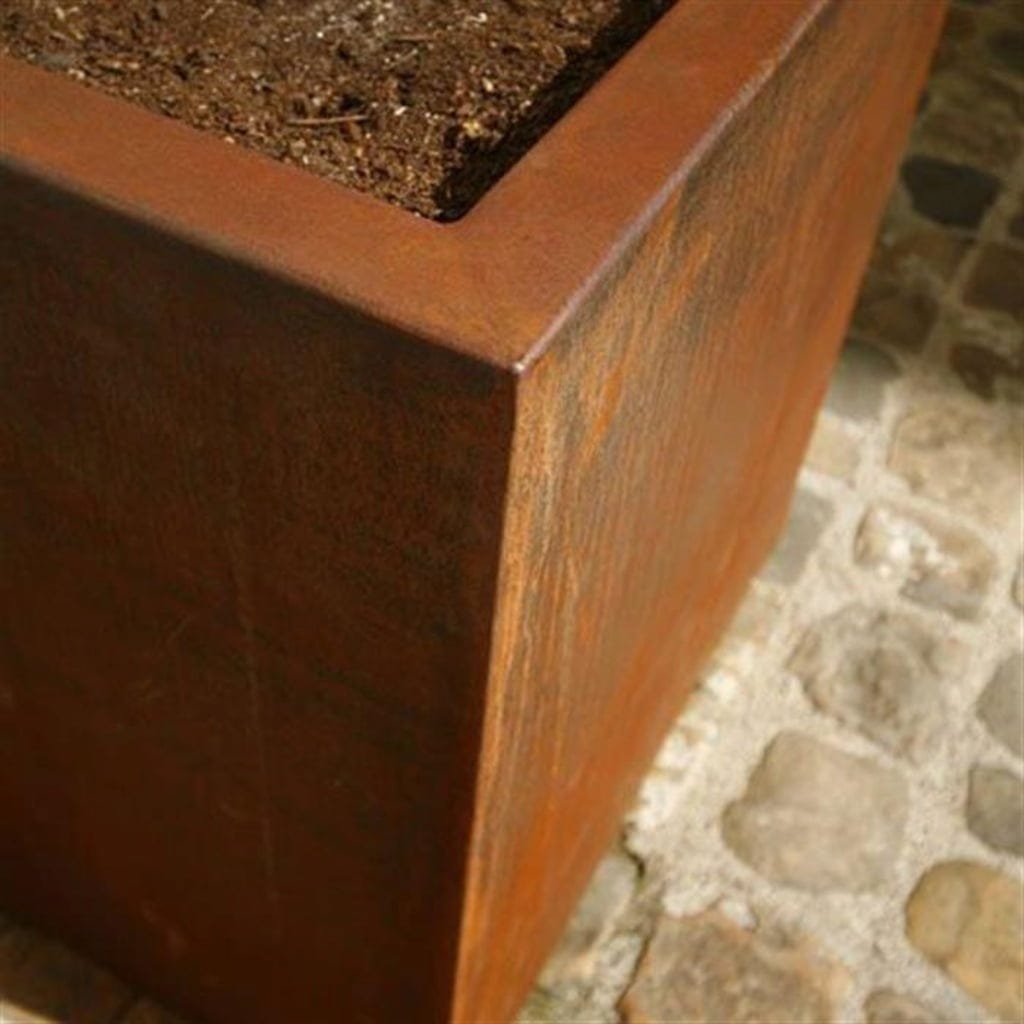  Pflanzgefäß Carrez Aus Cortenstahl - Rechteckig, 150 X 40 X 40 Cm
