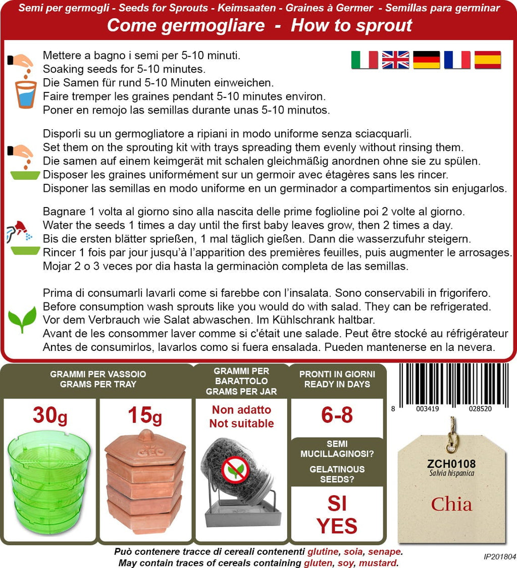 Bio Keimsprossen "Chia", 15 G