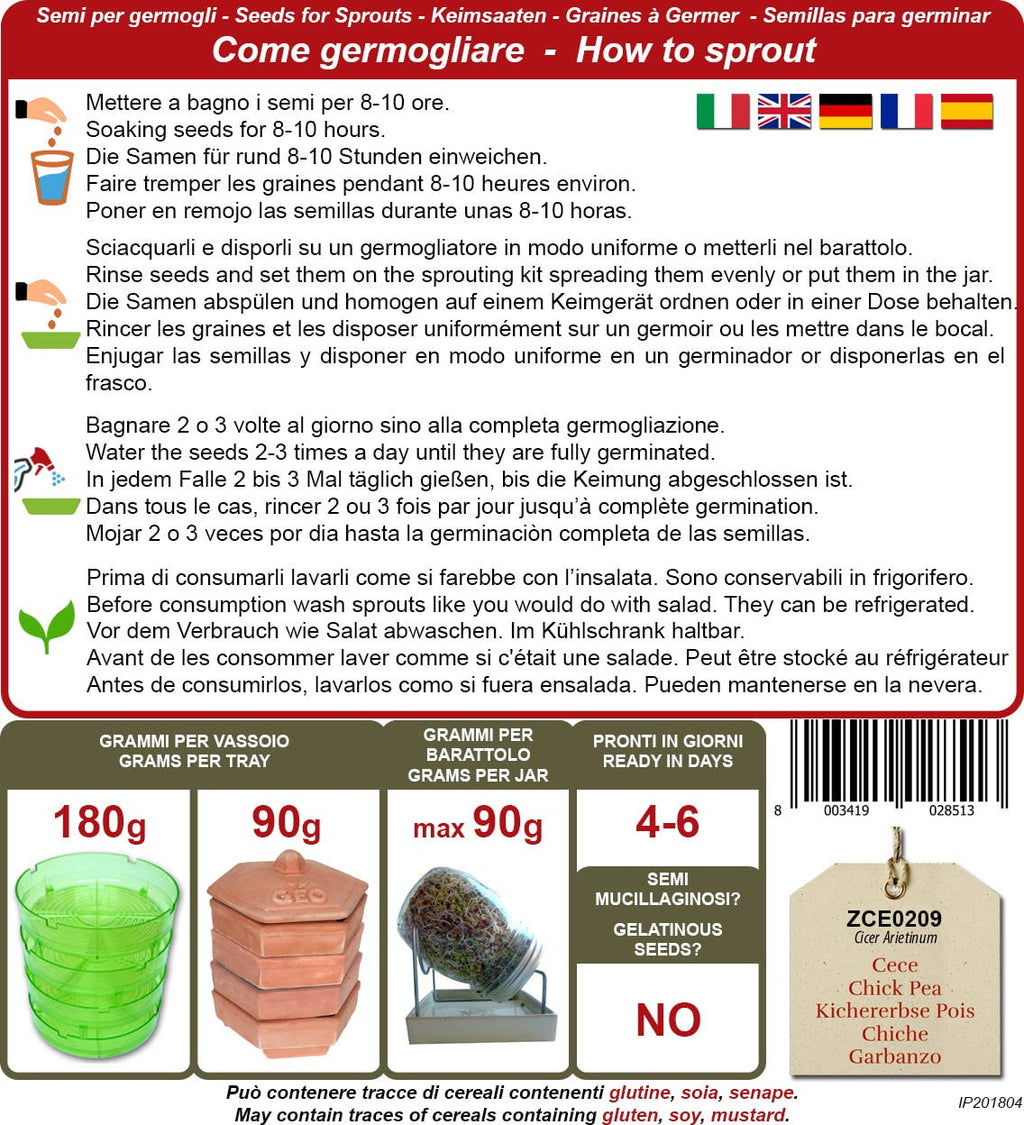  Bio Keimsprossen "Kicherbse", 90 G