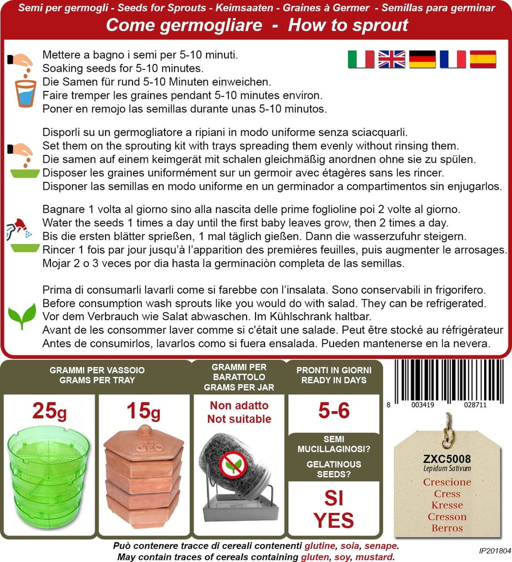  Bio Keimsprossen "Kresse", 350 G