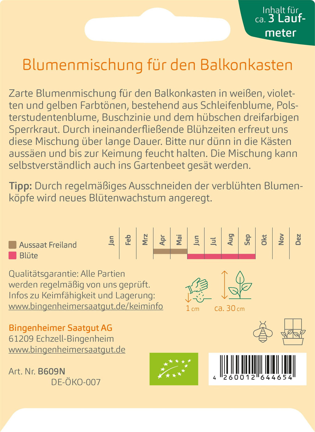  Blumenmischung "Blühender Balkon"