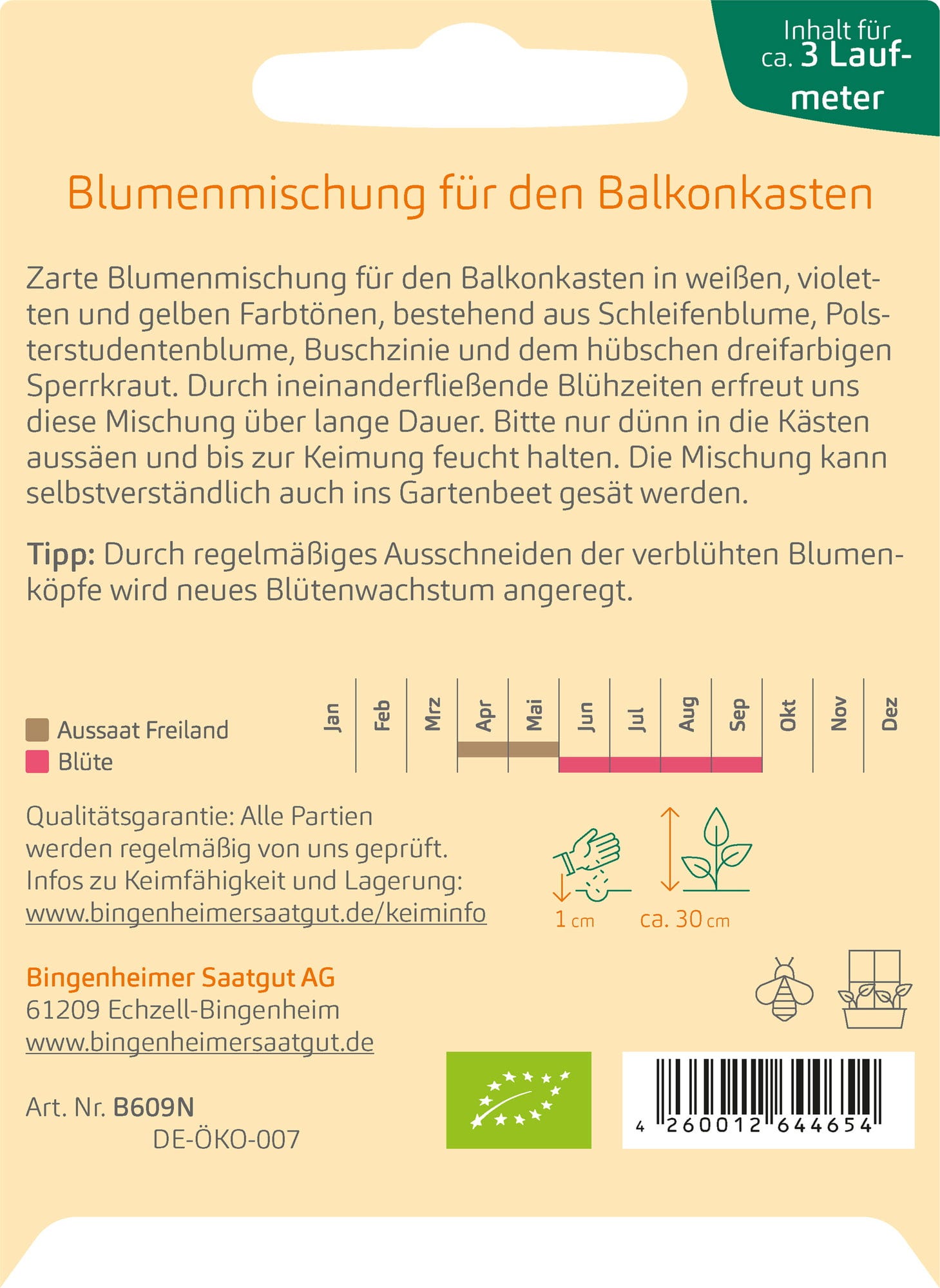  Blumenmischung "Blühender Balkon"