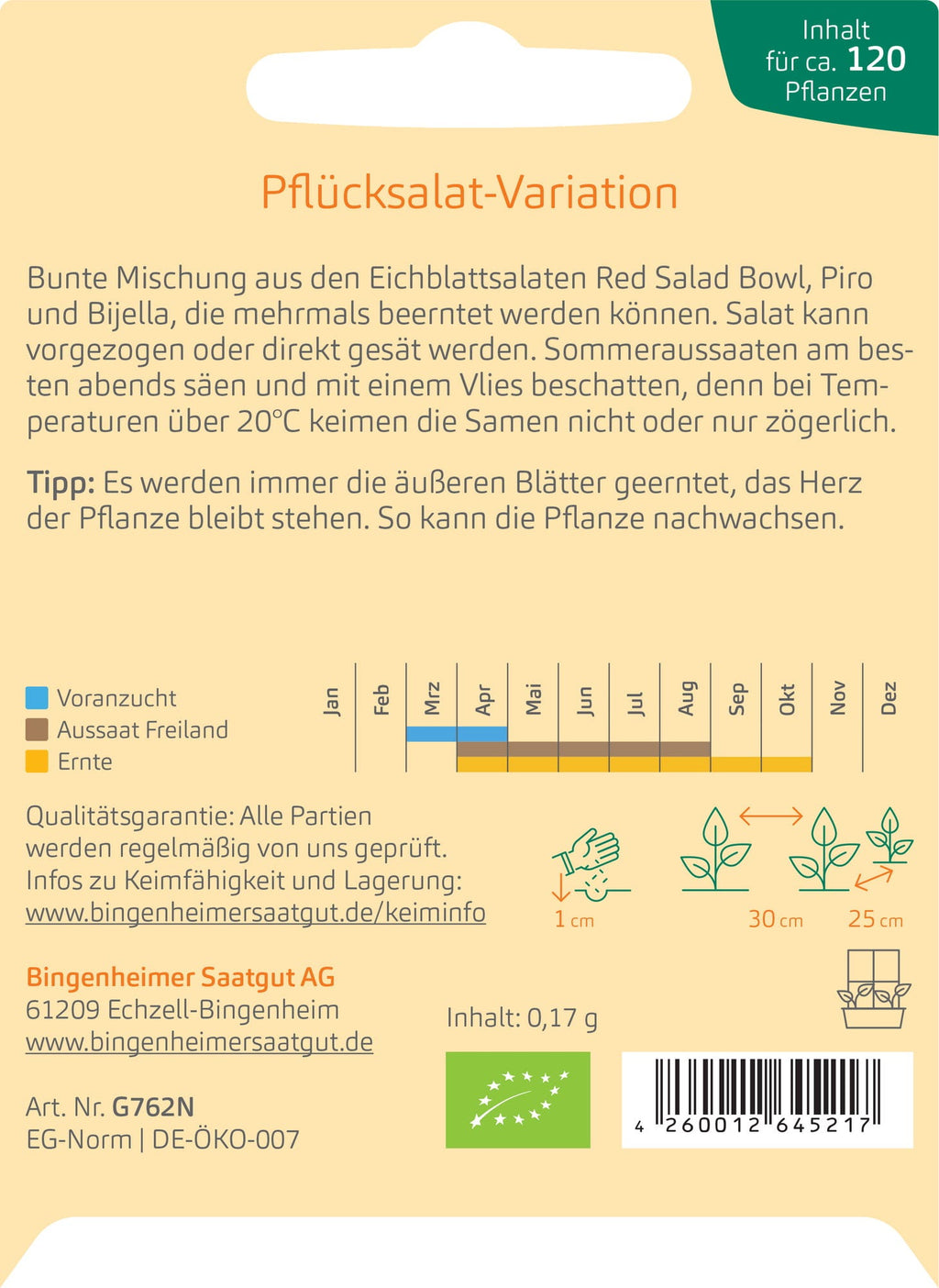  Pflück-Salat-Mischung