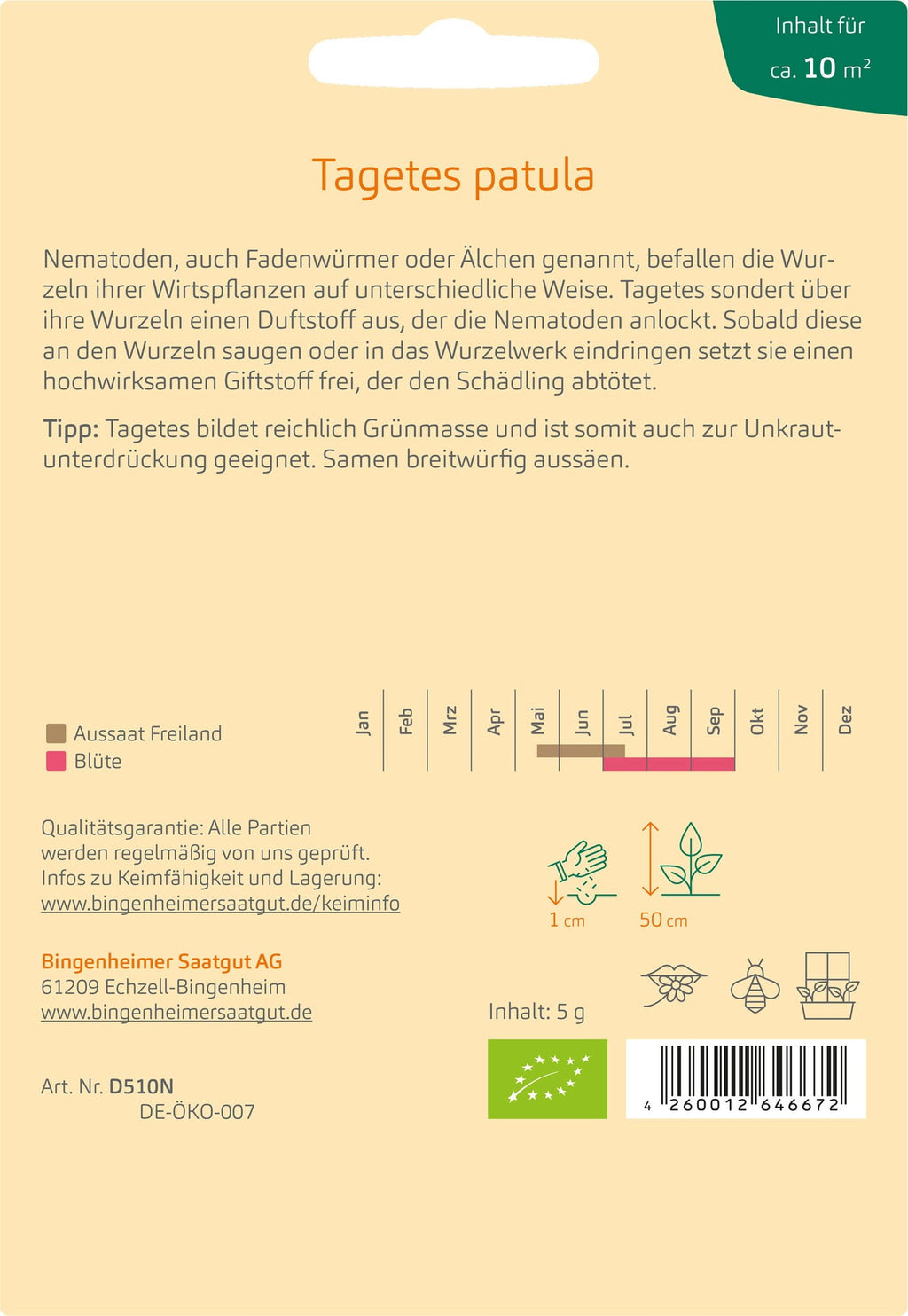  Tagetes Zur Nematodenbekämpfung