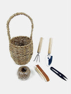  6-teiliges Gartenwerkzeug-Set Mit Korb