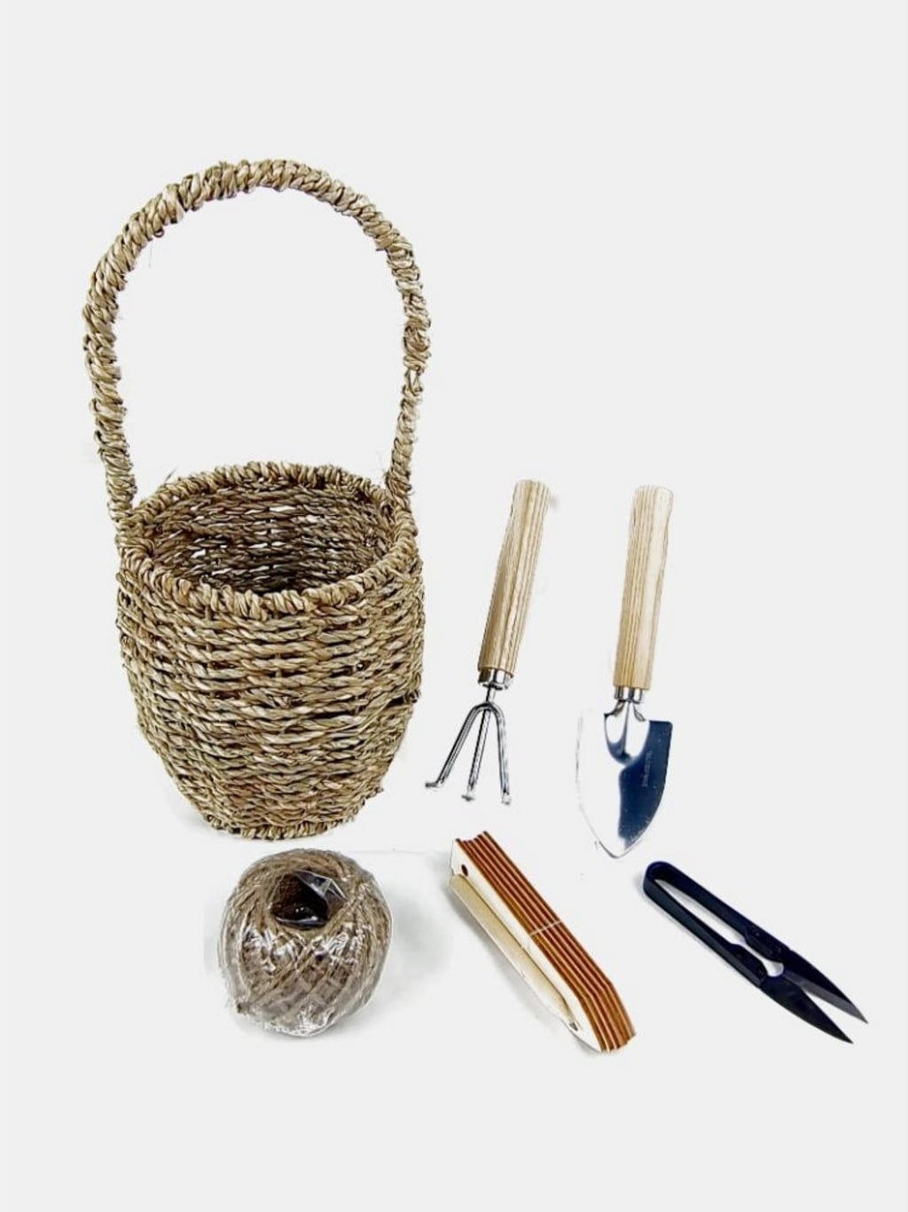  6-teiliges Gartenwerkzeug-Set Mit Korb