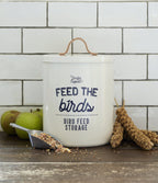  Vogelfutterdose "Feed The Birds" - Creme