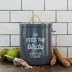  Vogelfutterdose "Feed The Birds" - Grau