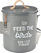  Vogelfutterdose "Feed The Birds" - Grau