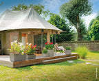  Pflanztopf "Quadro Millenium" Mit Wasserreservoir - Sandstone, 39 Cm