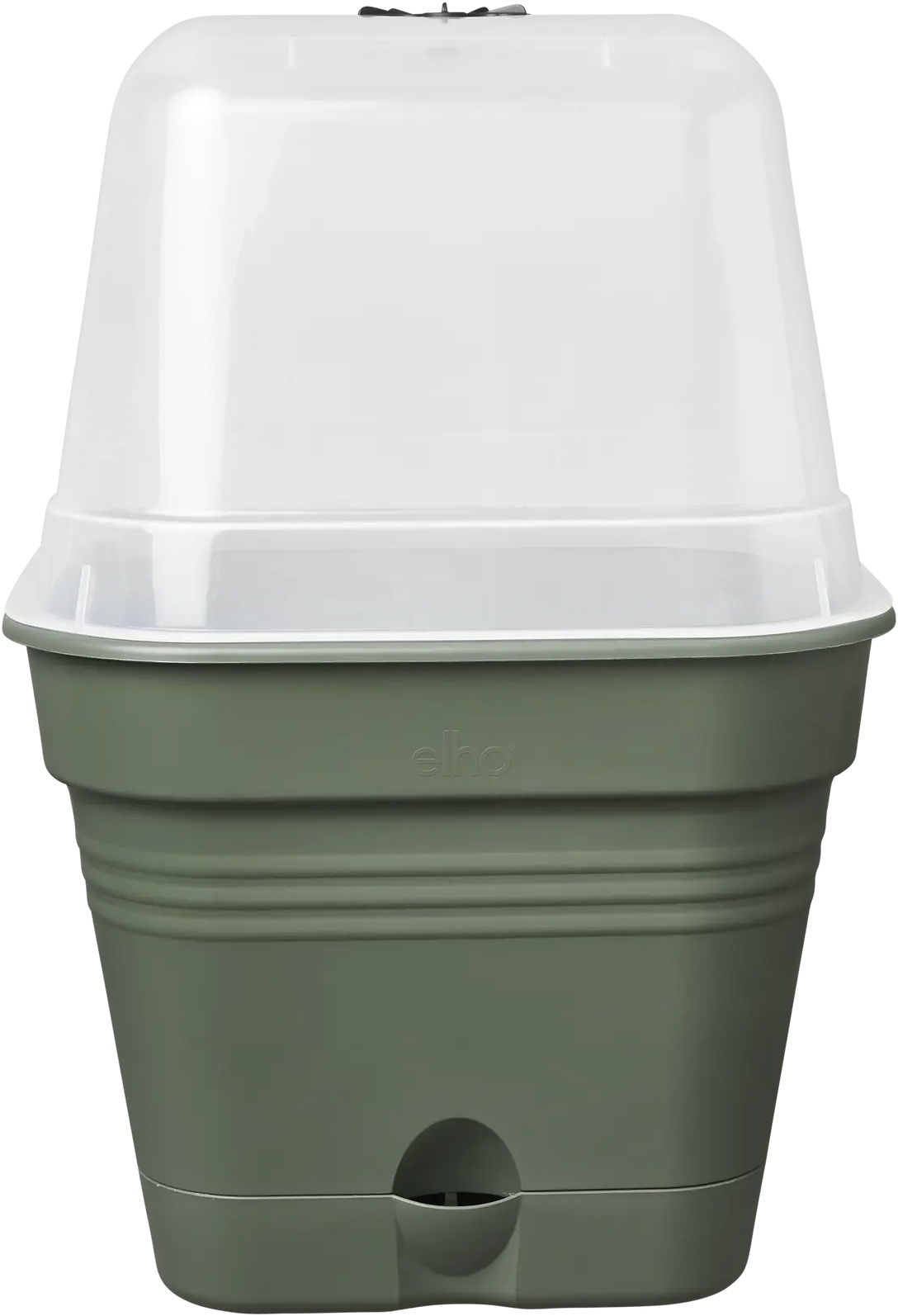Elho Anzuchttopf Set Green Basics 15cm - Quadrat, Laubgrün