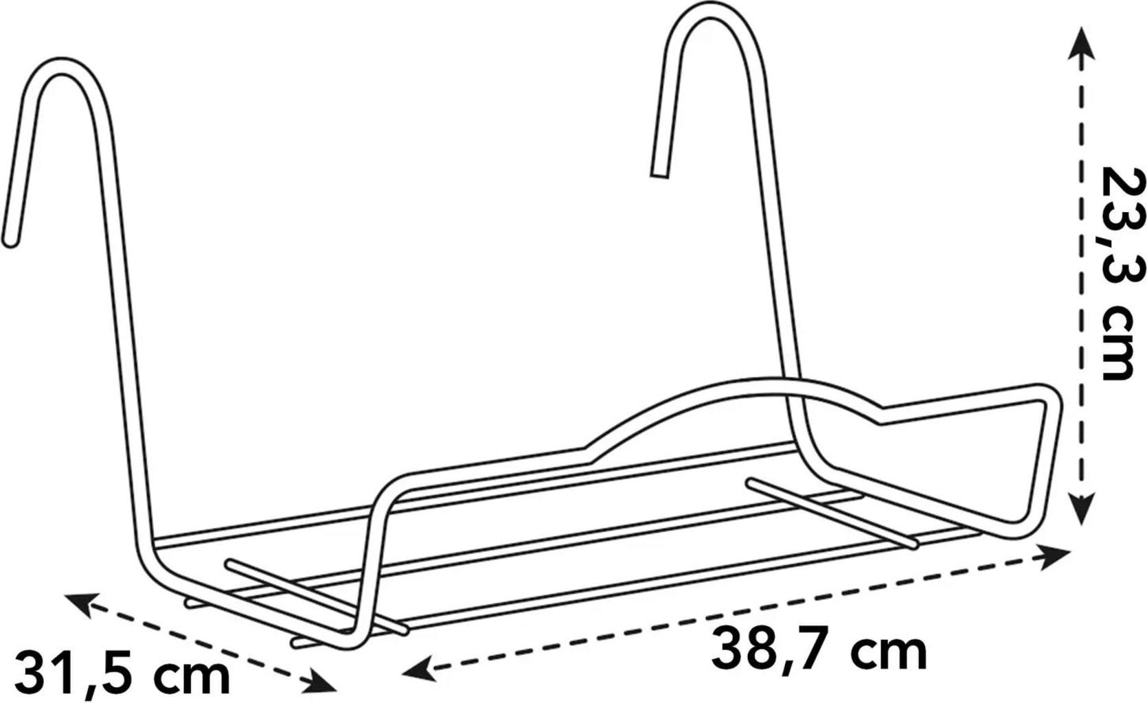 Elho Balkon Support Für Barcelona 50 Cm, Anthrazit