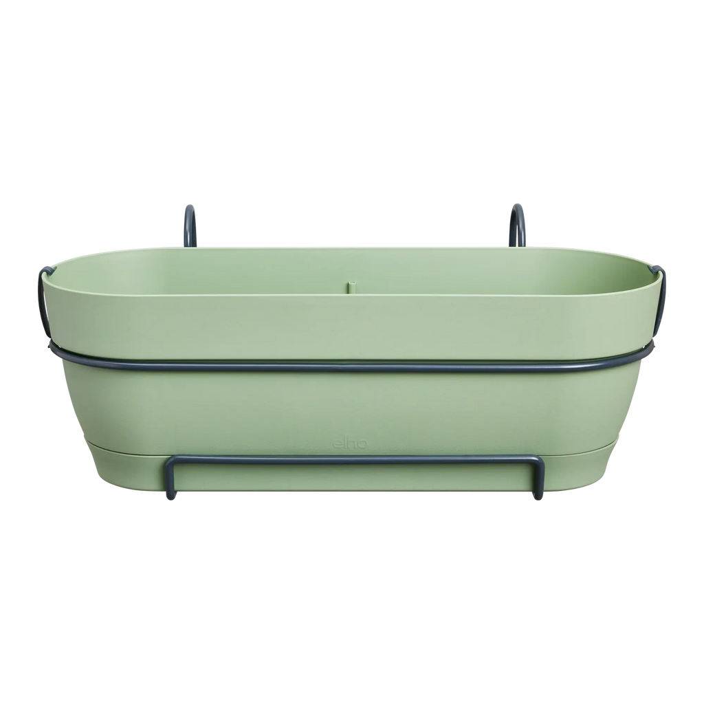 Elho Balkonkasten Vibia Campana Allin1, 50 Cm, Pistazien Grün