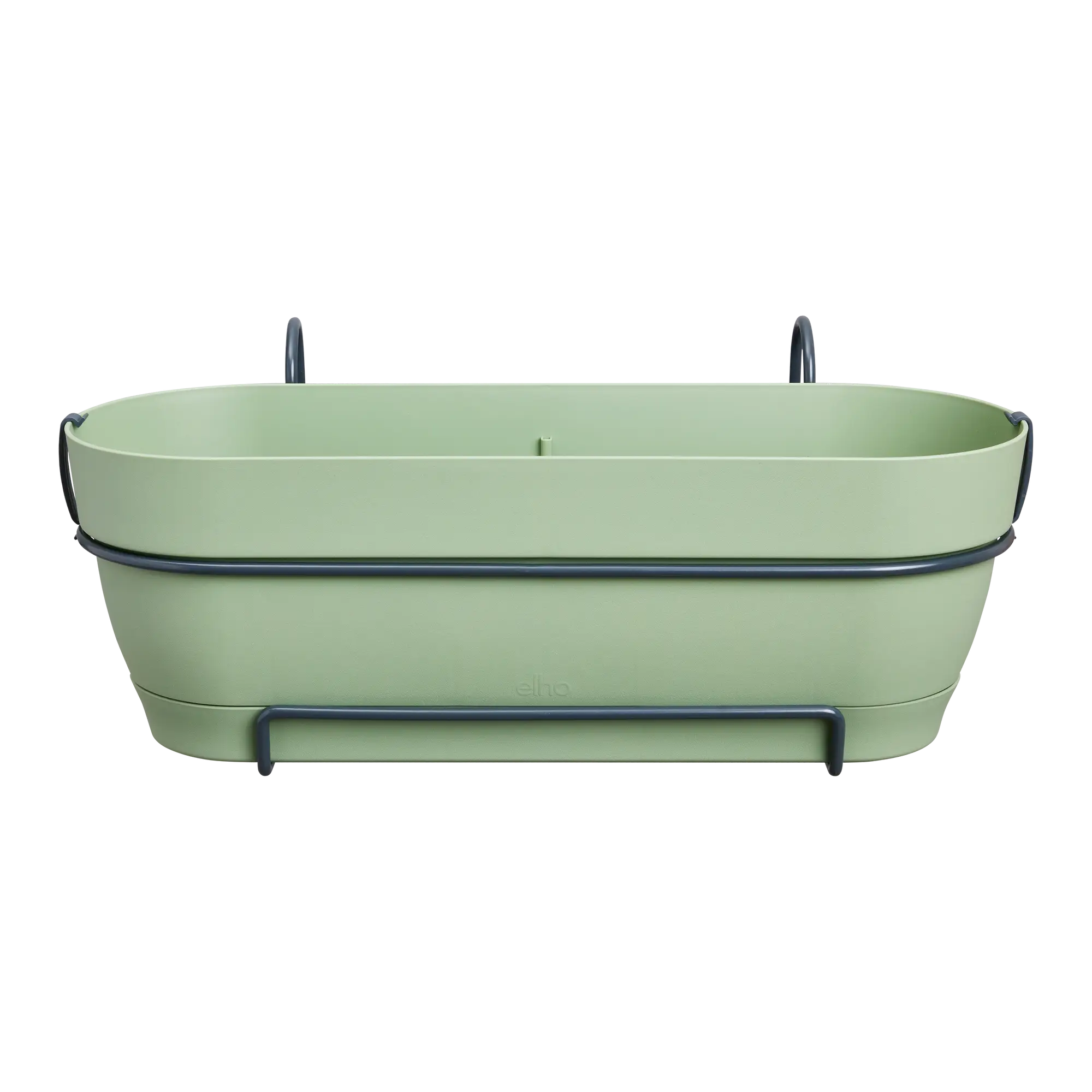 Elho Balkonkasten Vibia Campana Allin1, 50 Cm, Pistazien Grün