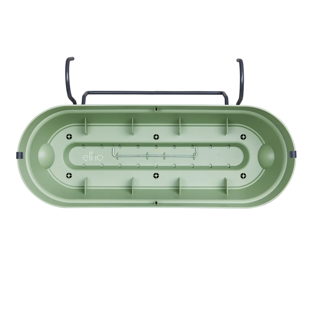 Elho Balkonkasten Vibia Campana Allin1, 50 Cm, Pistazien Grün