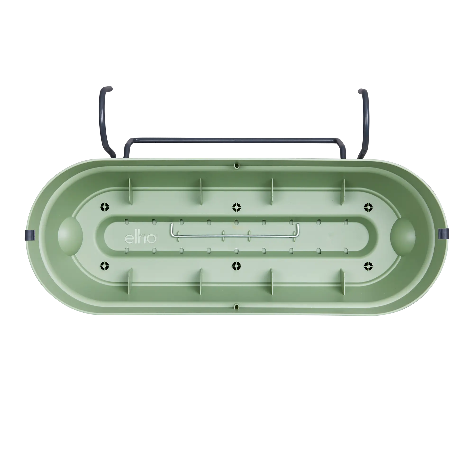 Elho Balkonkasten Vibia Campana Allin1, 50 Cm, Pistazien Grün