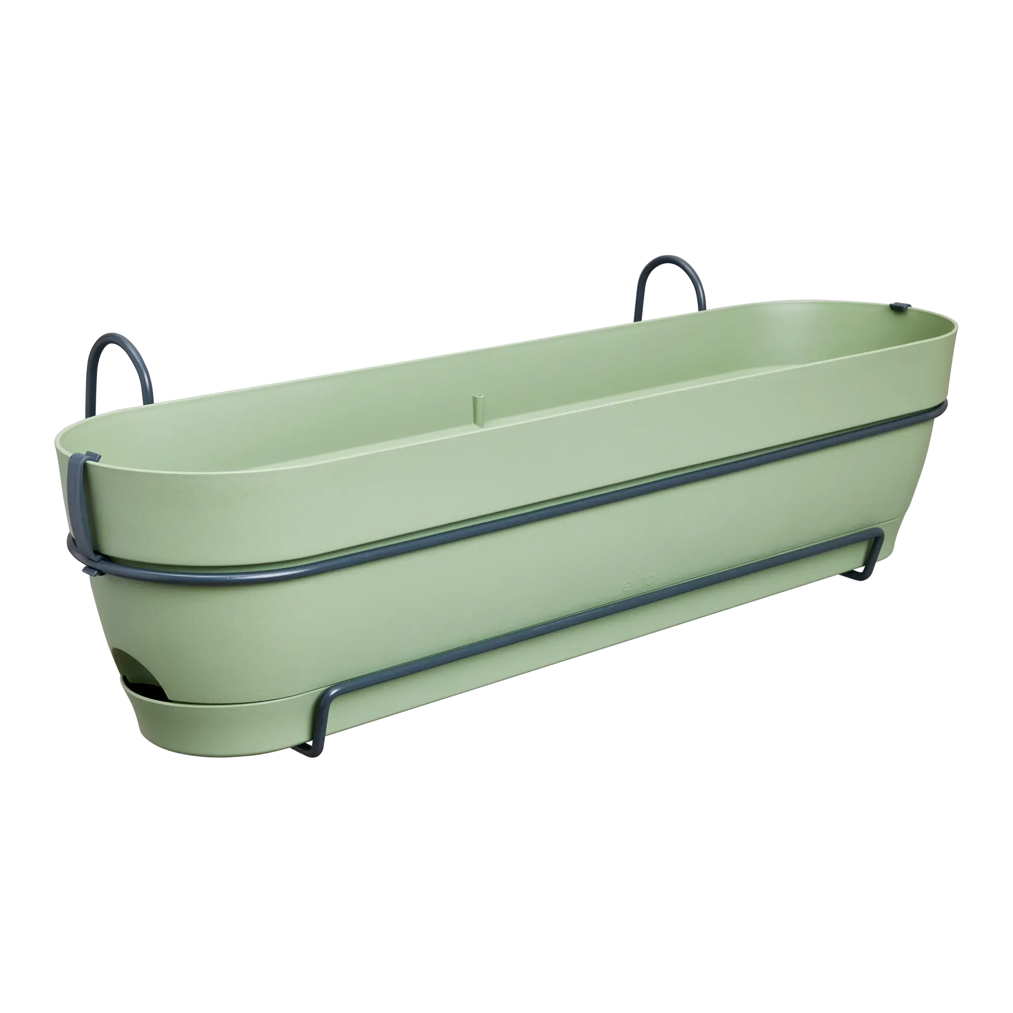 Elho Balkonkasten Vibia Campana Allin1, 70 Cm, Pistazien Grün