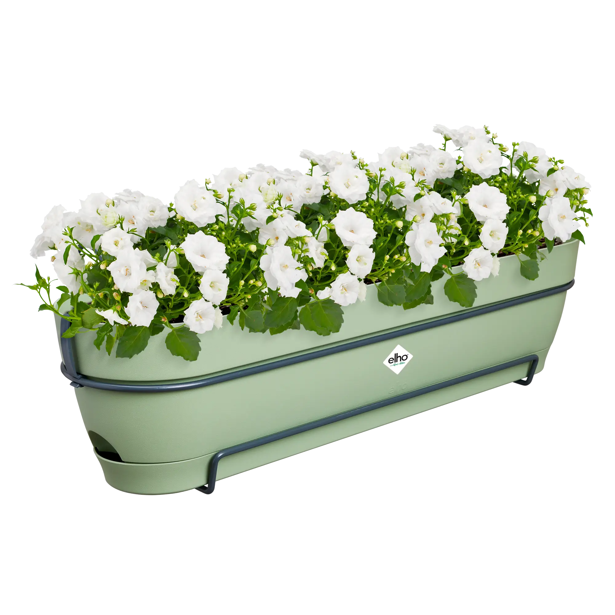 Elho Balkonkasten Vibia Campana Allin1, 70 Cm, Pistazien Grün