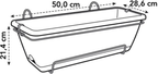 Elho Barcelona Allin1 50 Cm, Anthrazit