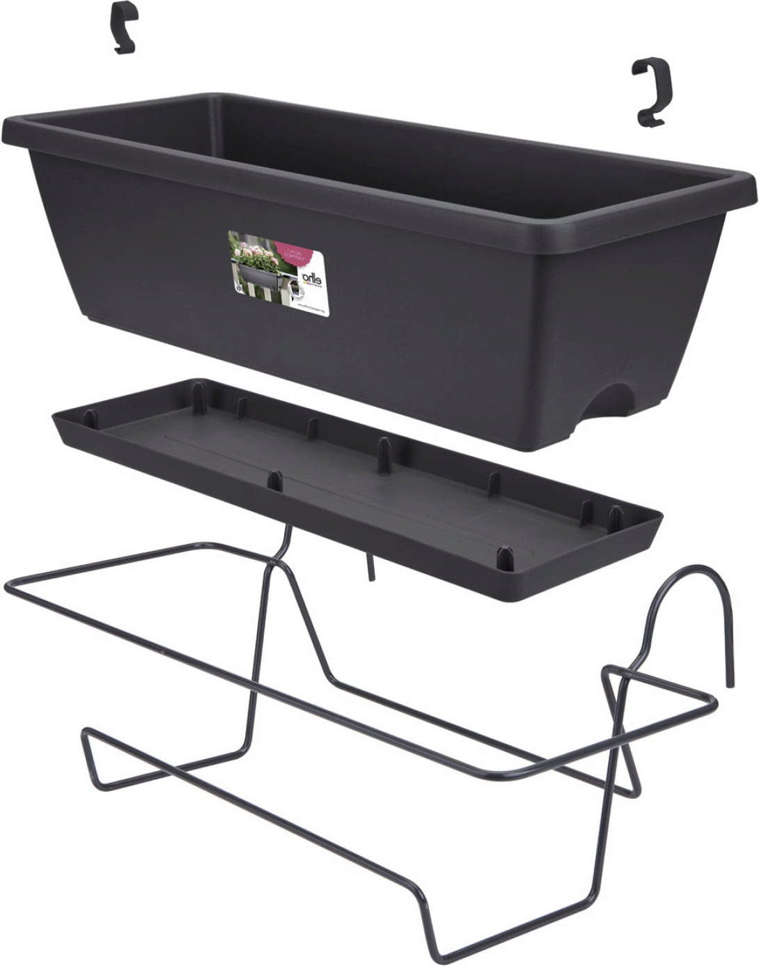 Elho Barcelona Allin1 50 Cm, Anthrazit