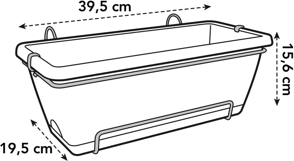 Elho Barcelona Balkonkasten 40 Cm, Weiss