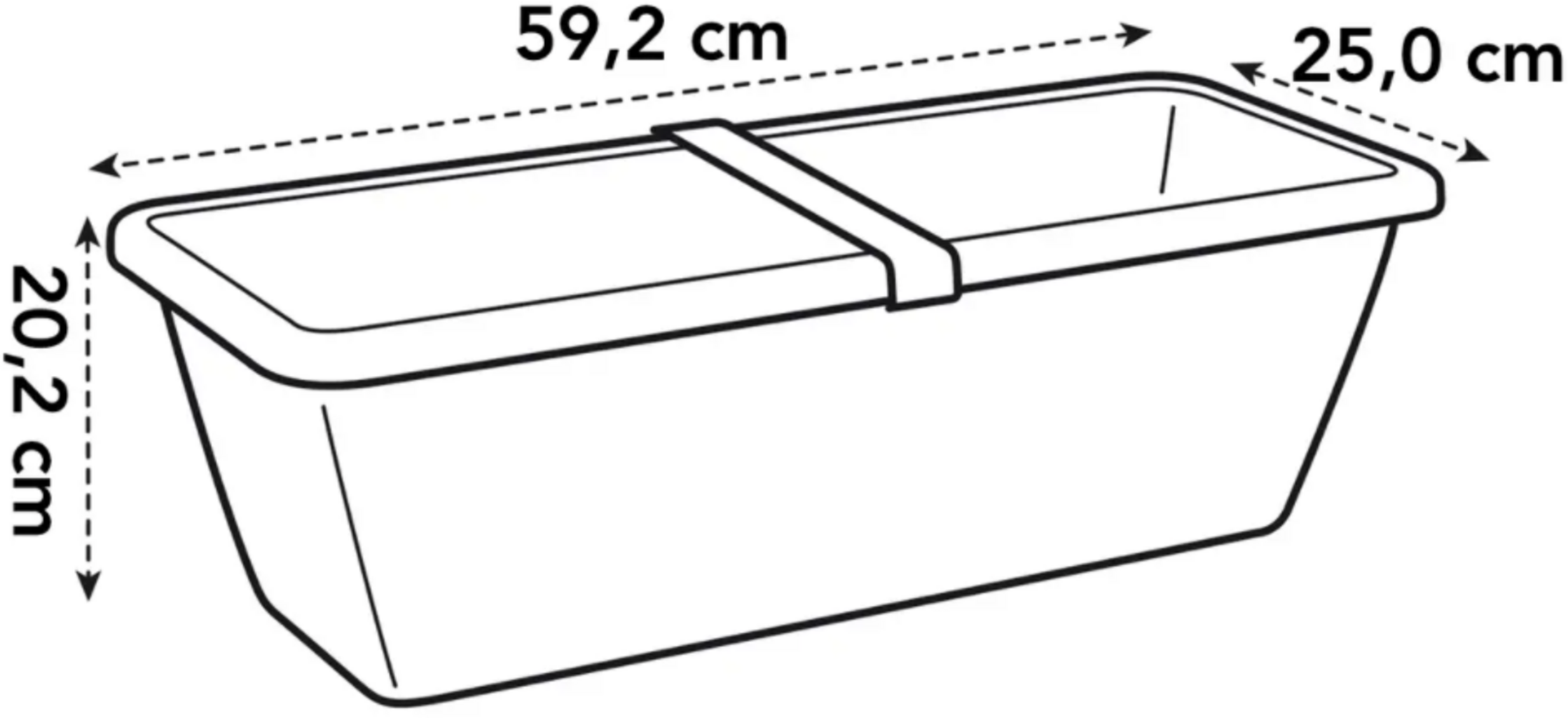 Elho Barcelona Xl 60 Cm, Weiss