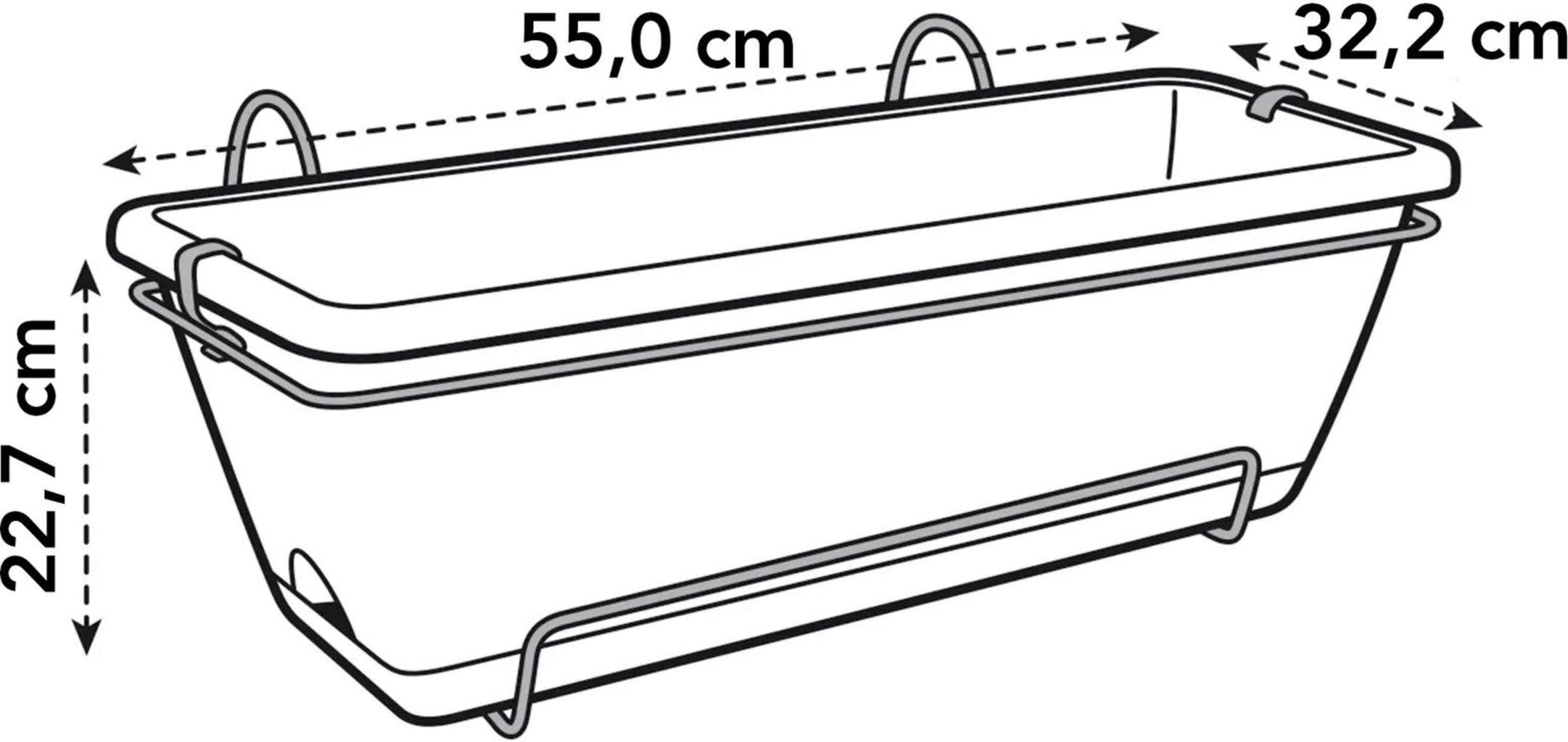Elho Barcelona Xl Allin1 55 Cm, Anthrazit