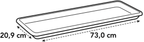 Elho Barcelona Xl Untersetzer 80 Cm, Anthrazit