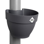 Elho Regenfallrohrpflanzgefäß Vibia Campana 22cm, Anthrazit