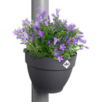 Elho Regenfallrohrpflanzgefäß Vibia Campana 22cm, Anthrazit