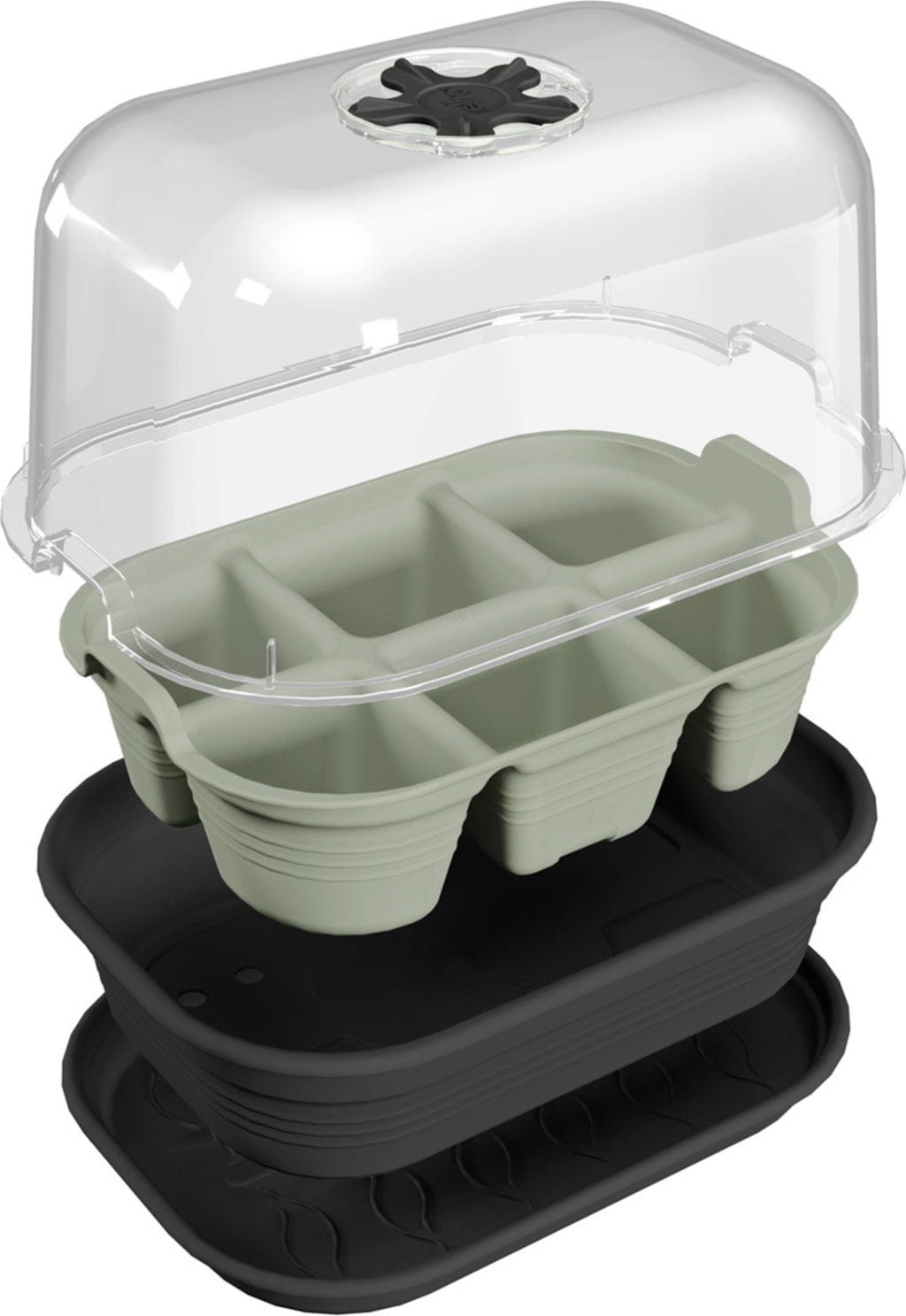 Elho Green Basics Anzucht-Set - Schwarz