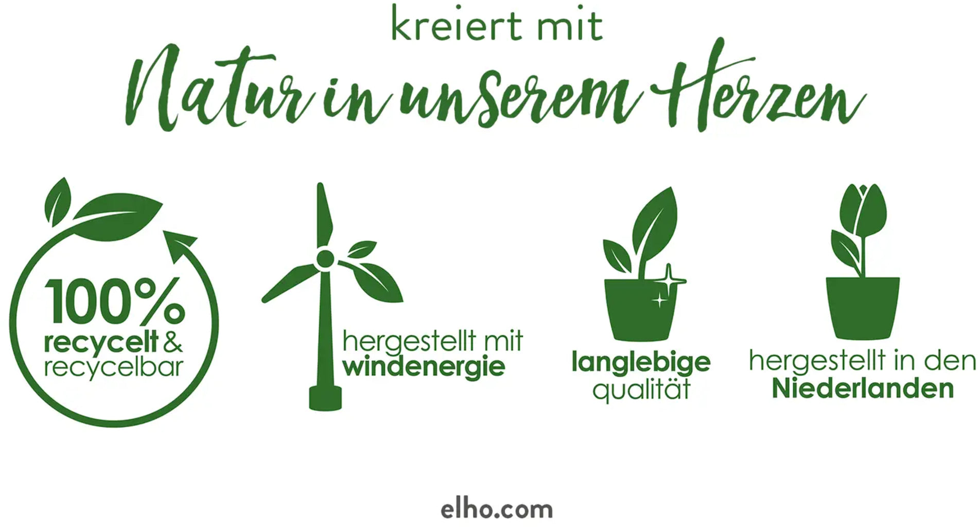 Elho Green Basics Anzucht-Untersetzer M, Lebhaft Schwarz