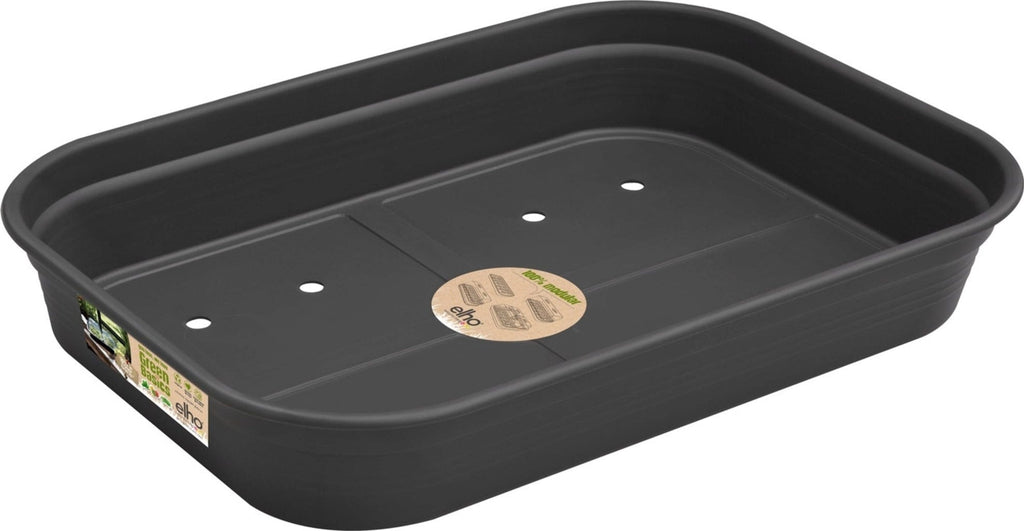 Elho Green Basics Anzuchtschale M, Lebhaft Schwarz