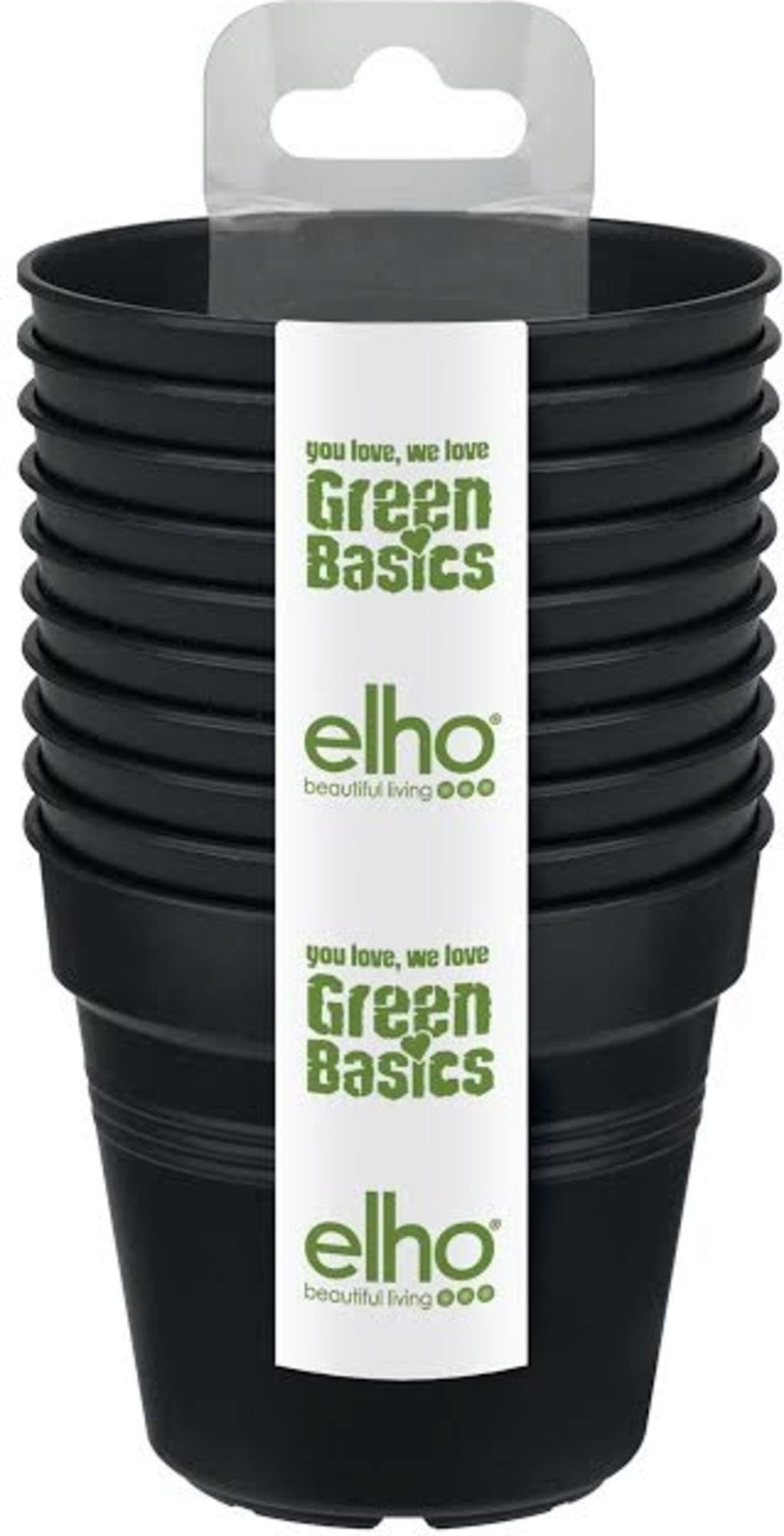 Elho Green Basics Anzuchttopf Starter Set, 10 Stück