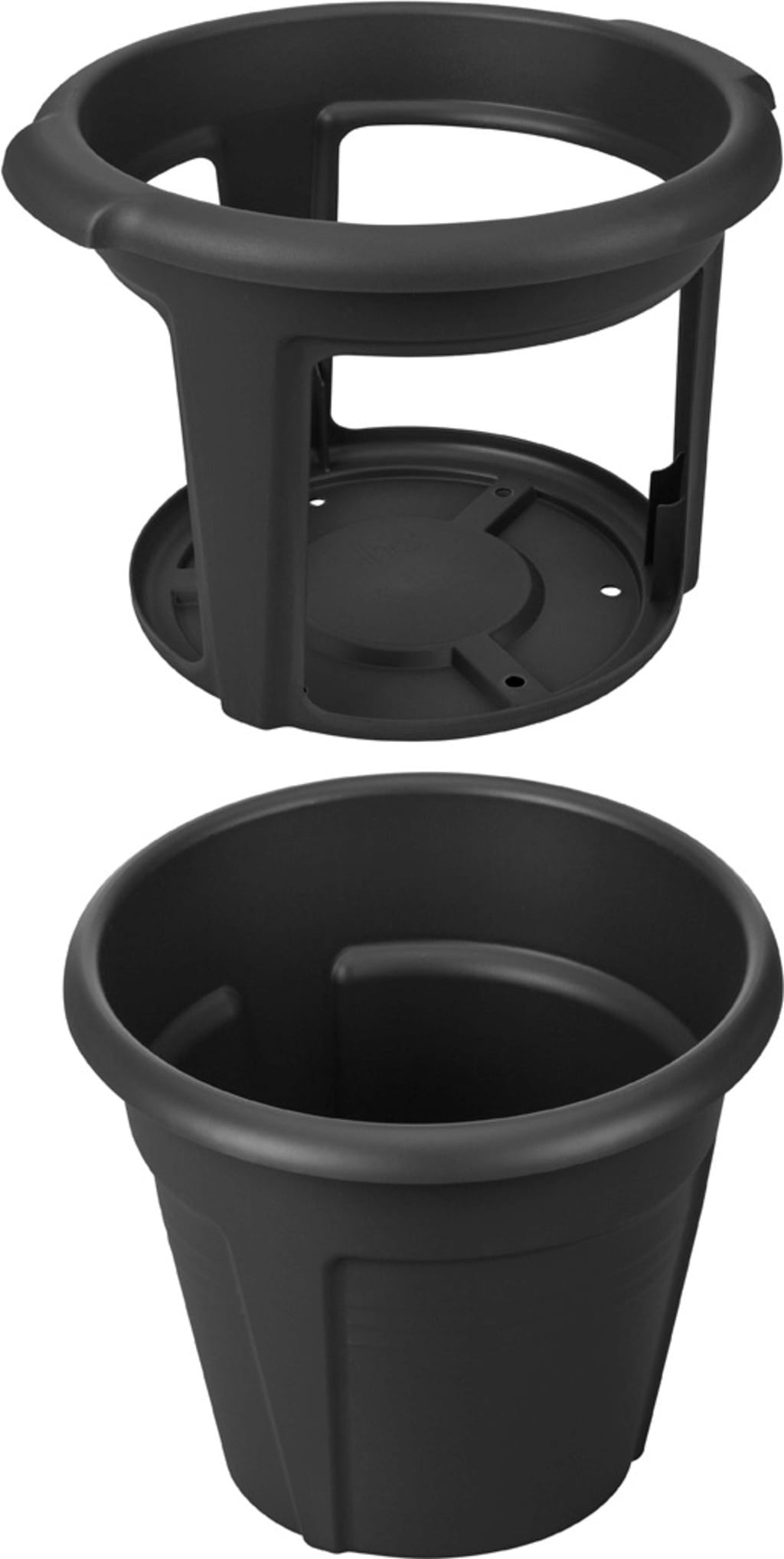 Elho Green Basics Kartoffeltopf 33 Cm, Schwarz