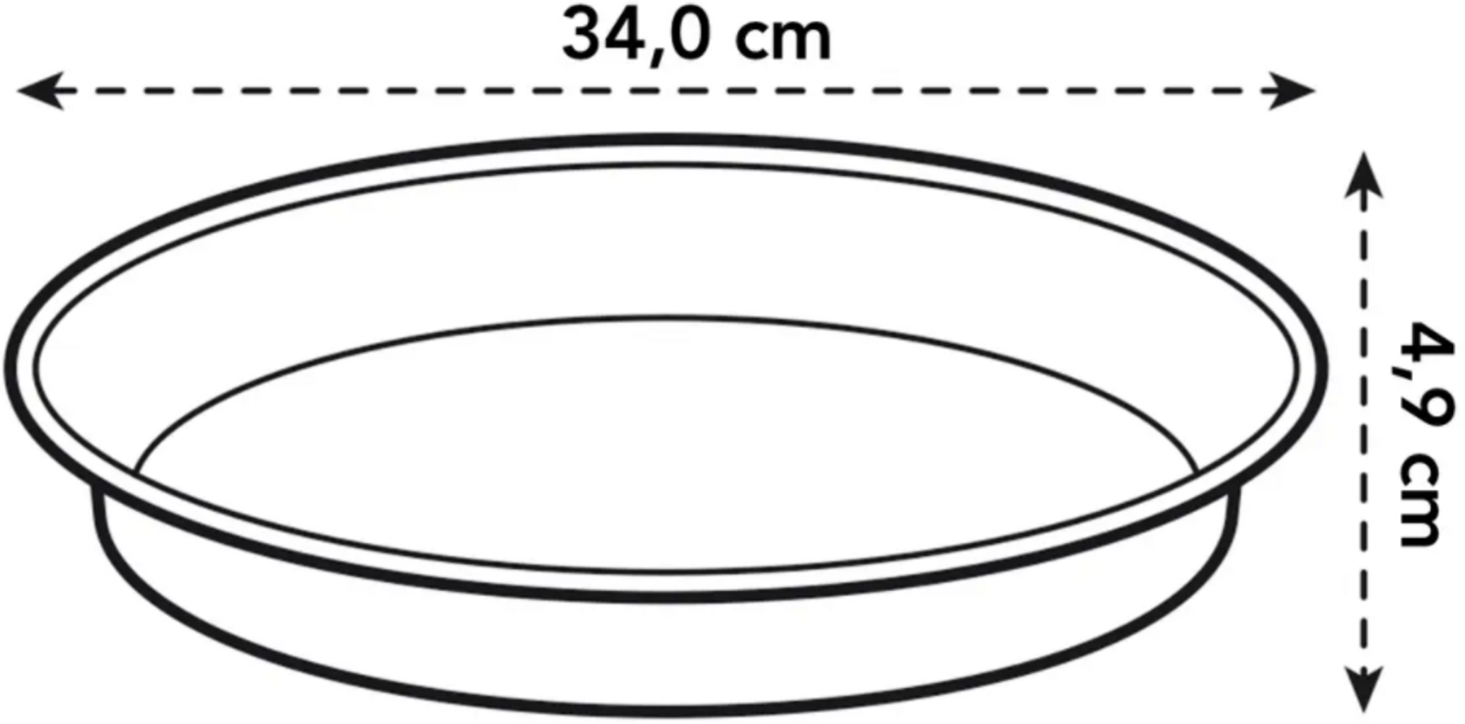 Elho Green Basics Untersetzer "baumwolle", 34 Cm