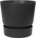 Elho Greenville Topf Rund 18 Cm, Living Schwarz
