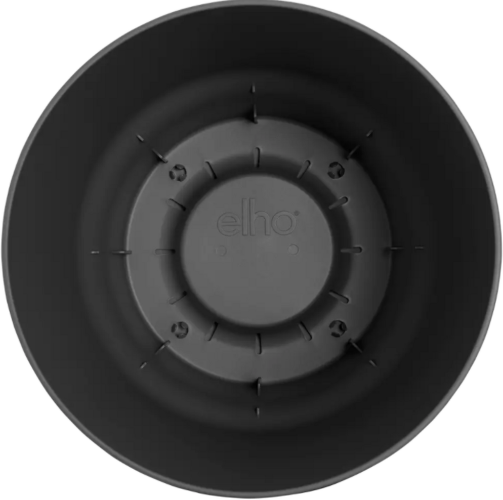 Elho Greenville Topf Rund 18 Cm, Living Schwarz