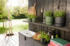 Elho Greenville Topf Rund 18 Cm, Living Schwarz