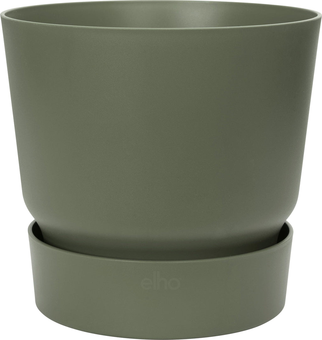 Elho Greenville Topf Rund 40 Cm, Laubgrün