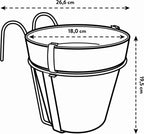 Elho Loft Urban "balkon Potholder", Anthrazit