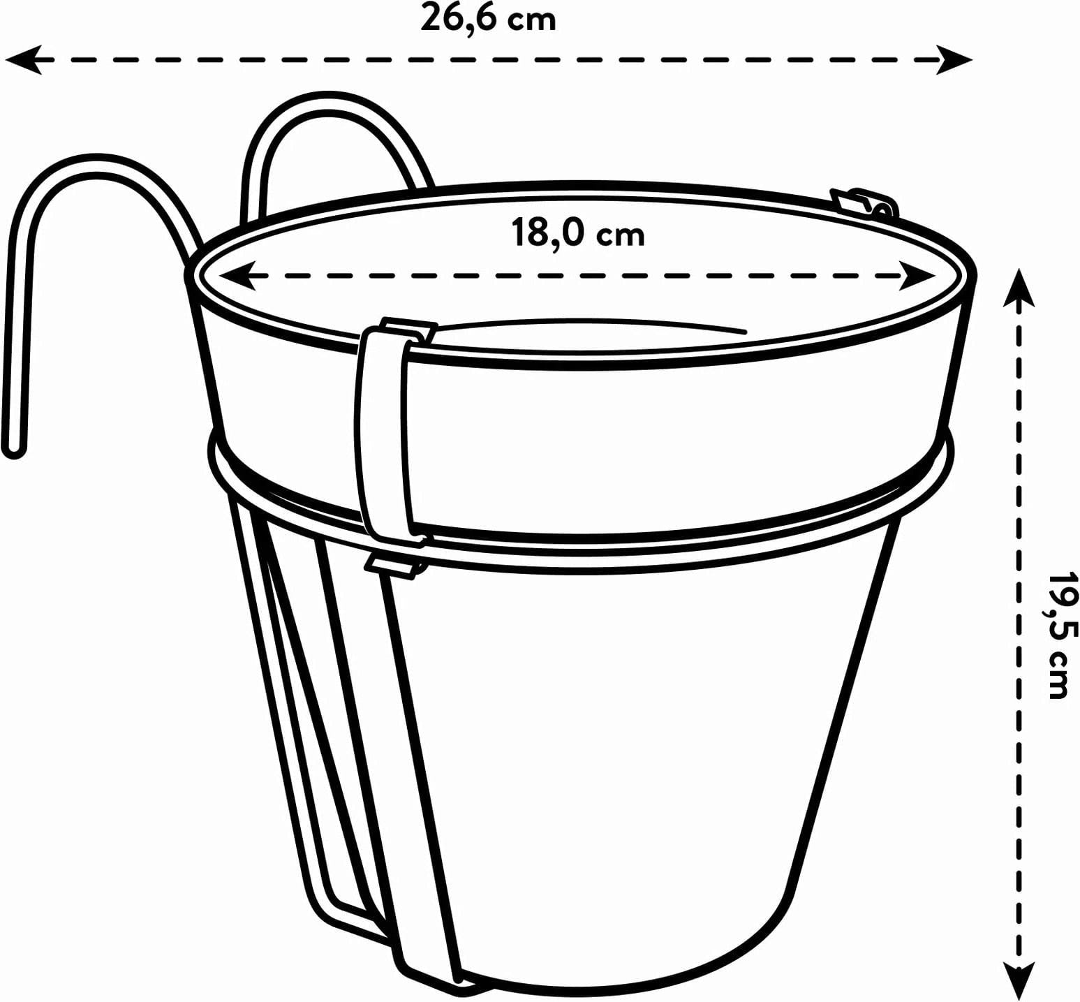 Elho Loft Urban "balkon Potholder", Anthrazit