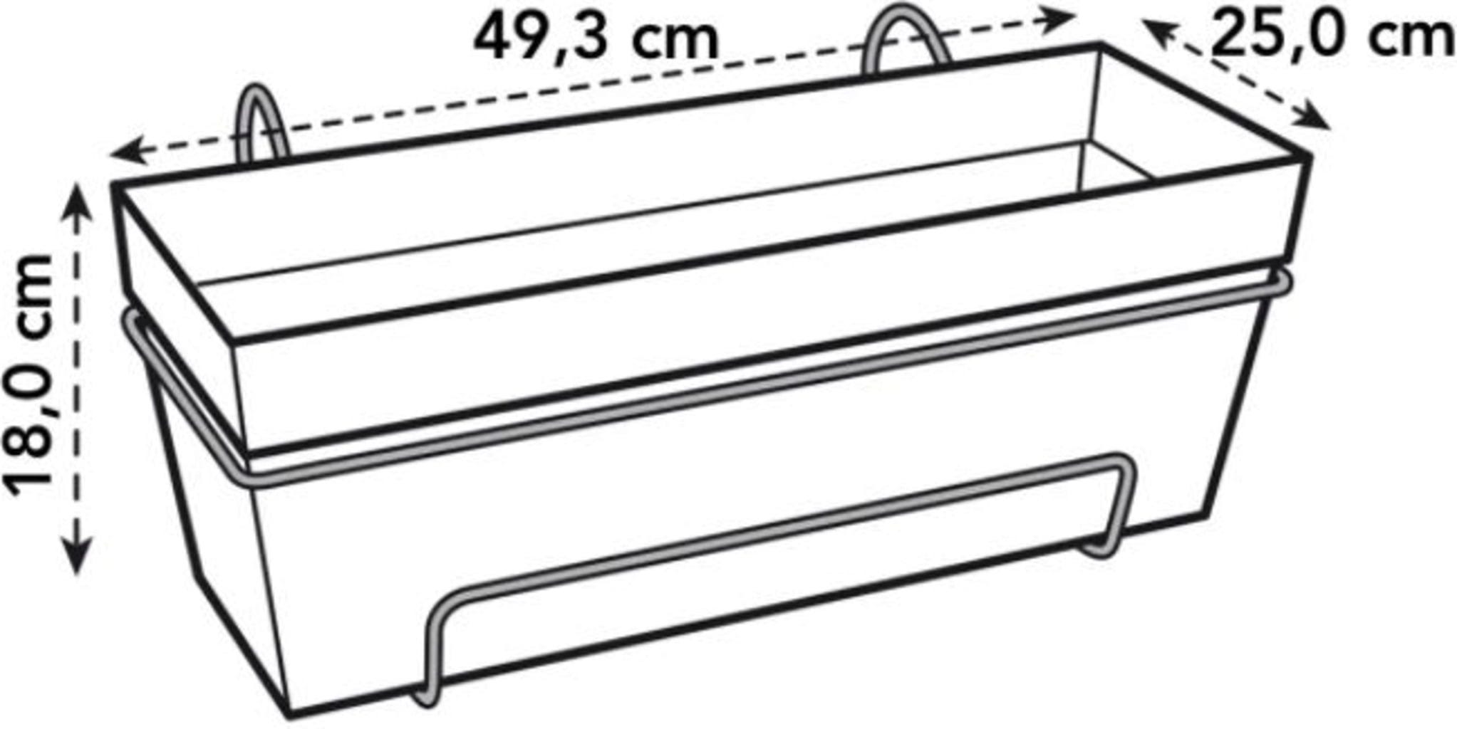 Elho Loft Urban Balkonkasten Allin1 50, Anthrazit