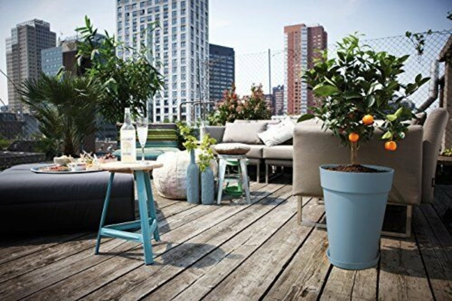 Elho Loft Urban Rund Hoch 28, Anthrazit