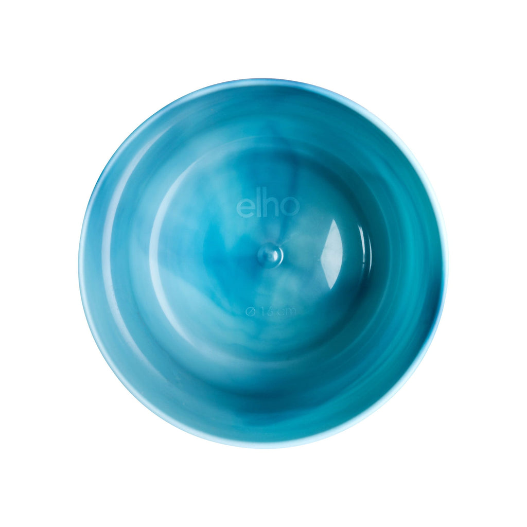 Elho Pflanztopf "The Ocean Collection" Rund - Atlantikblau, 14 Cm